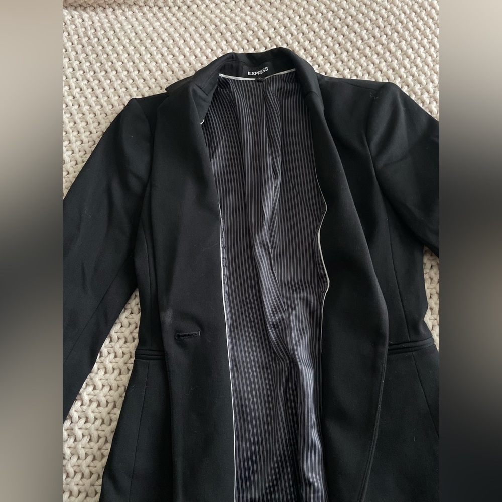 Express Stretch One Button Blazer - image 7